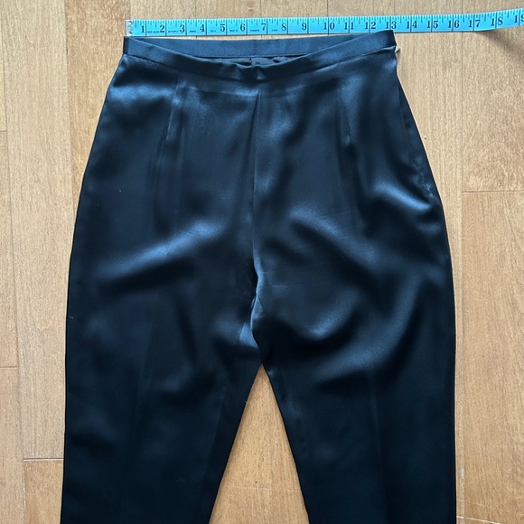 Shanghai Tang Black Silk Pants - Picture 3 of 7